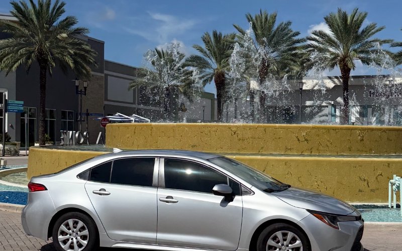 2020 Toyota Corolla · Silver rental vehicle