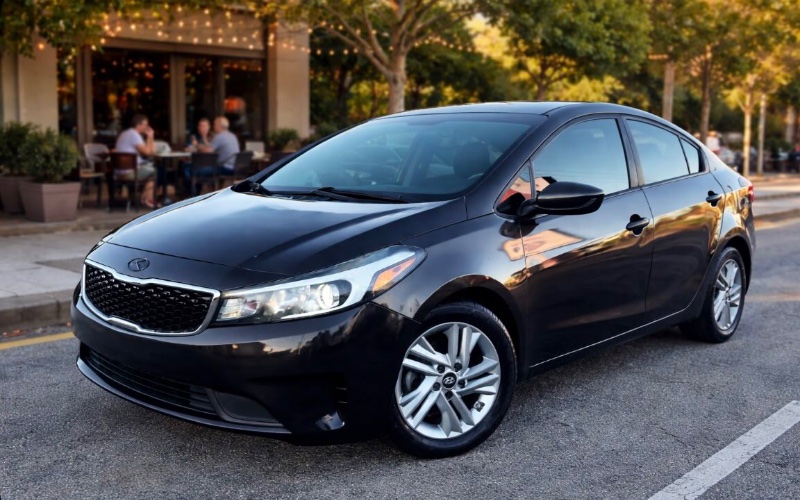 2017 Kia Forte · Black rental vehicle