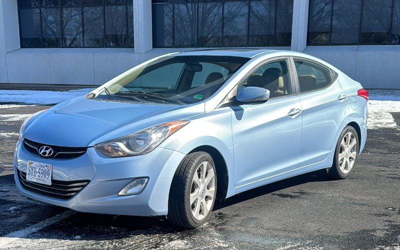 2011 Hyundai Elantra Limited · Light Blue rental vehicle