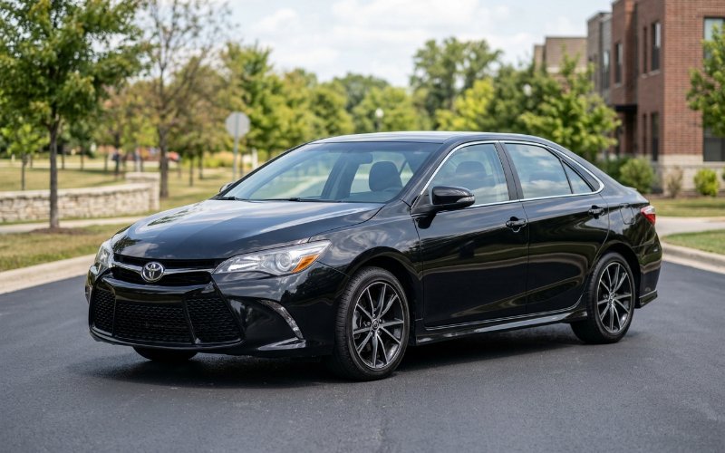 2016 Toyota Camry · Black rental vehicle