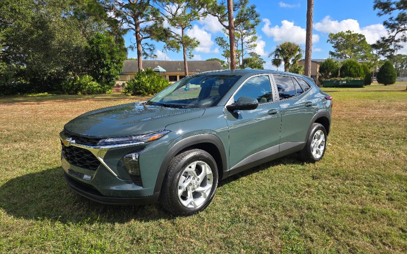 2025 Chevrolet Trax · Green rental vehicle