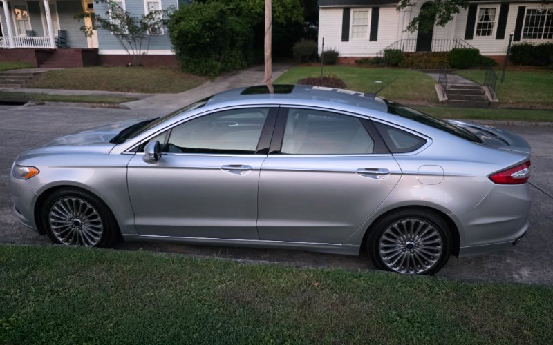 2016 Ford Fusion · Silver rental vehicle